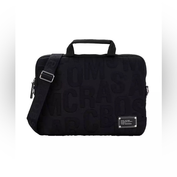 Marc Jacobs Other - Marc Jacobs Nylon Logo Quilted Laptop Bag Black 13 In